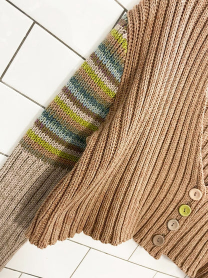 vintage 00s lilith boho knit mini crop cardigan | made in France - good market thrift store