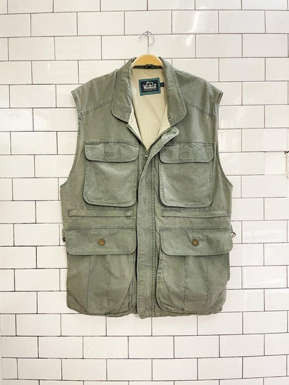 vintage woolrich utility hunting fishing vest - good market thrift store