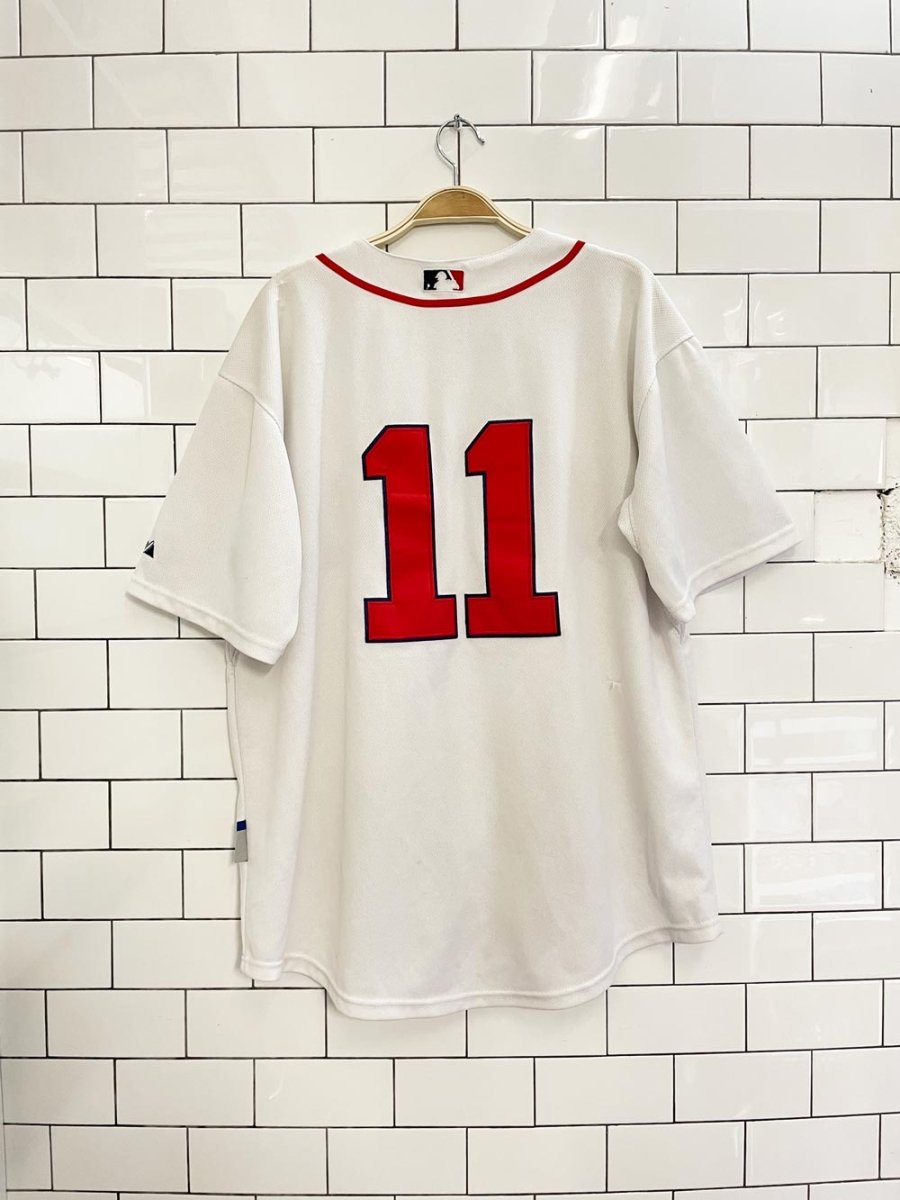 majestic x red sox 11 home jersey - good market thrift store