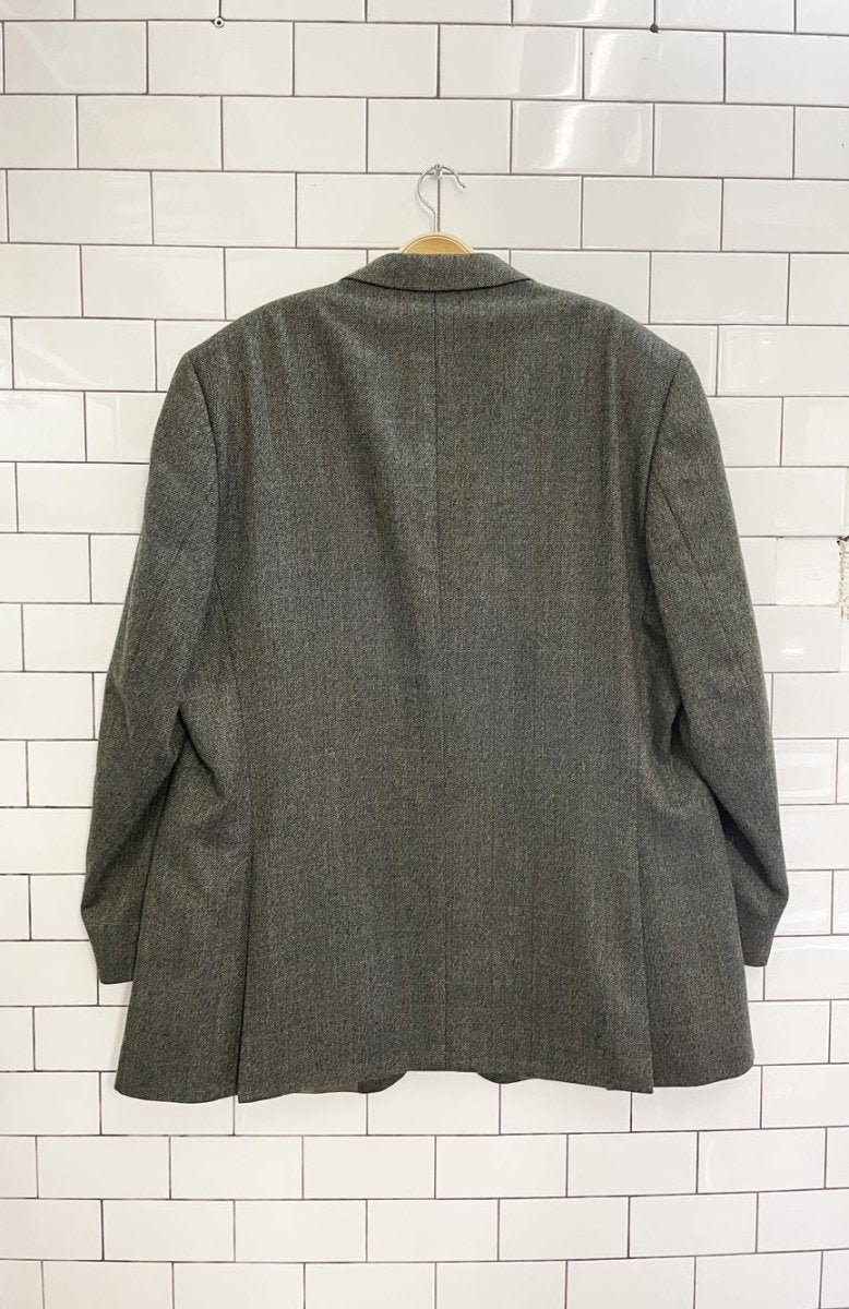 vintage oscar de la renta wool menswear blazer | union made - good market thrift store