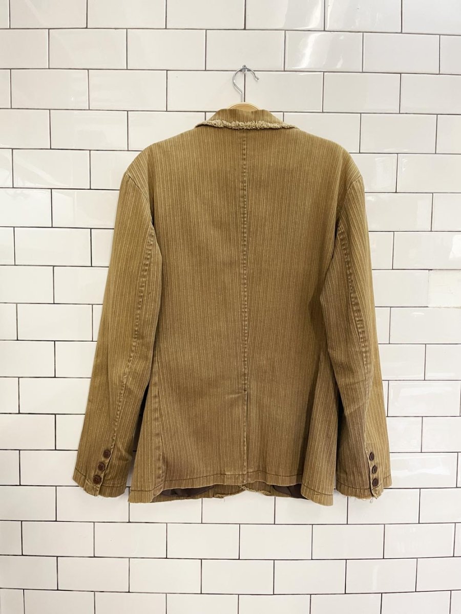vintage 00s universe grunge ribbed carny blazer - good market thrift store
