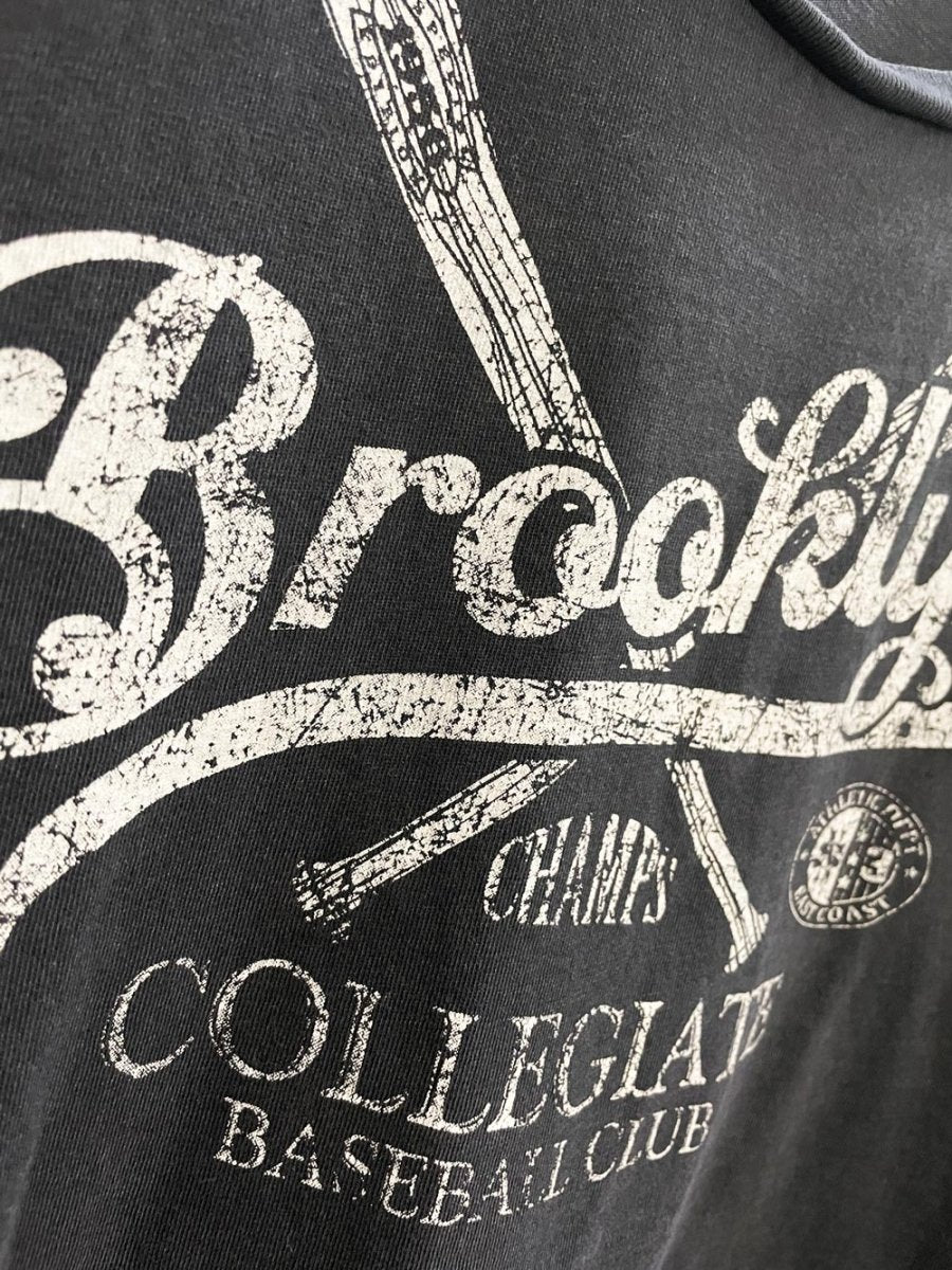 garage brooklyn baseball cropped tee - good market thrift store