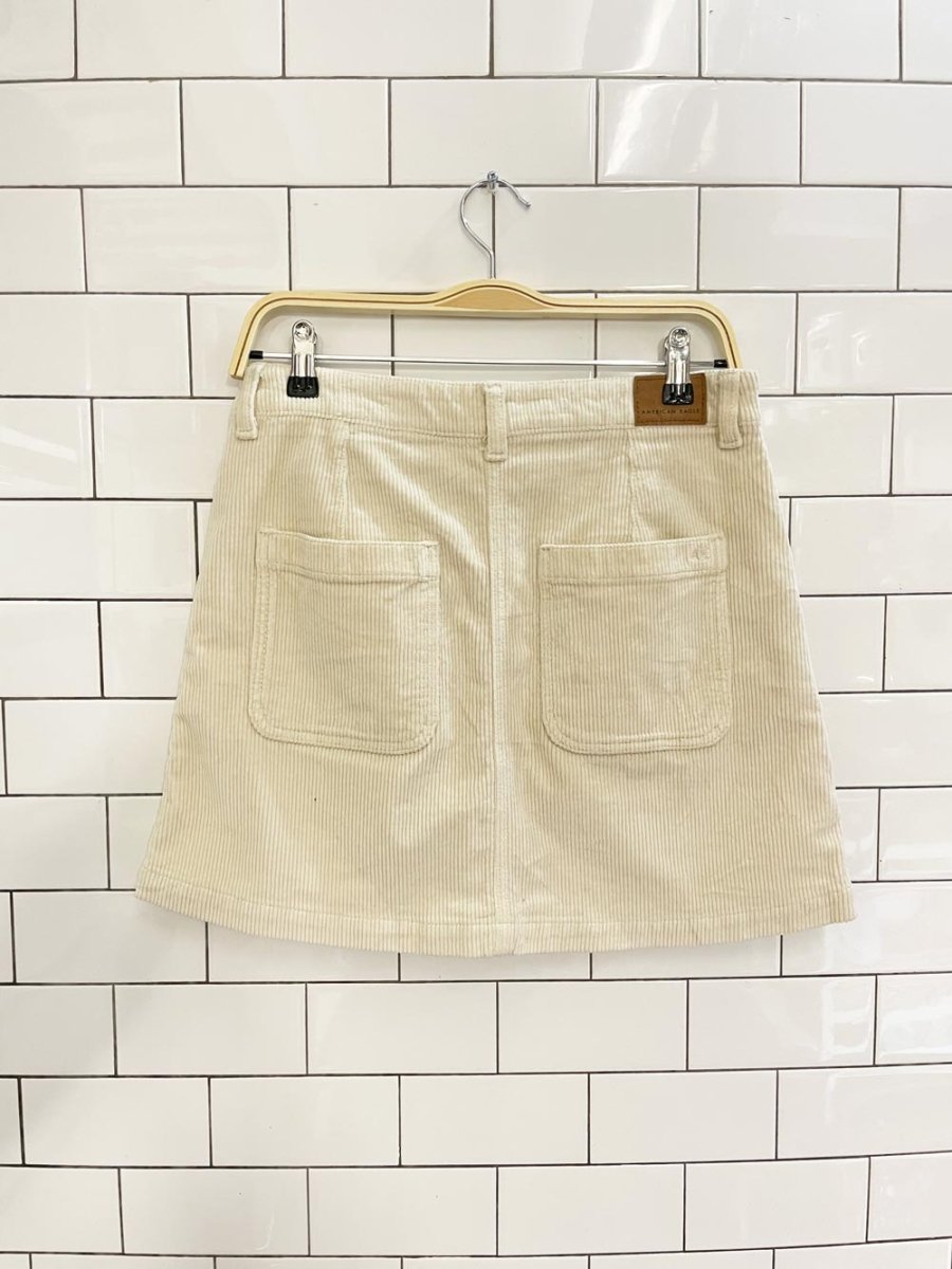 ae chuky cord full zip mini skirt - good market thrift store