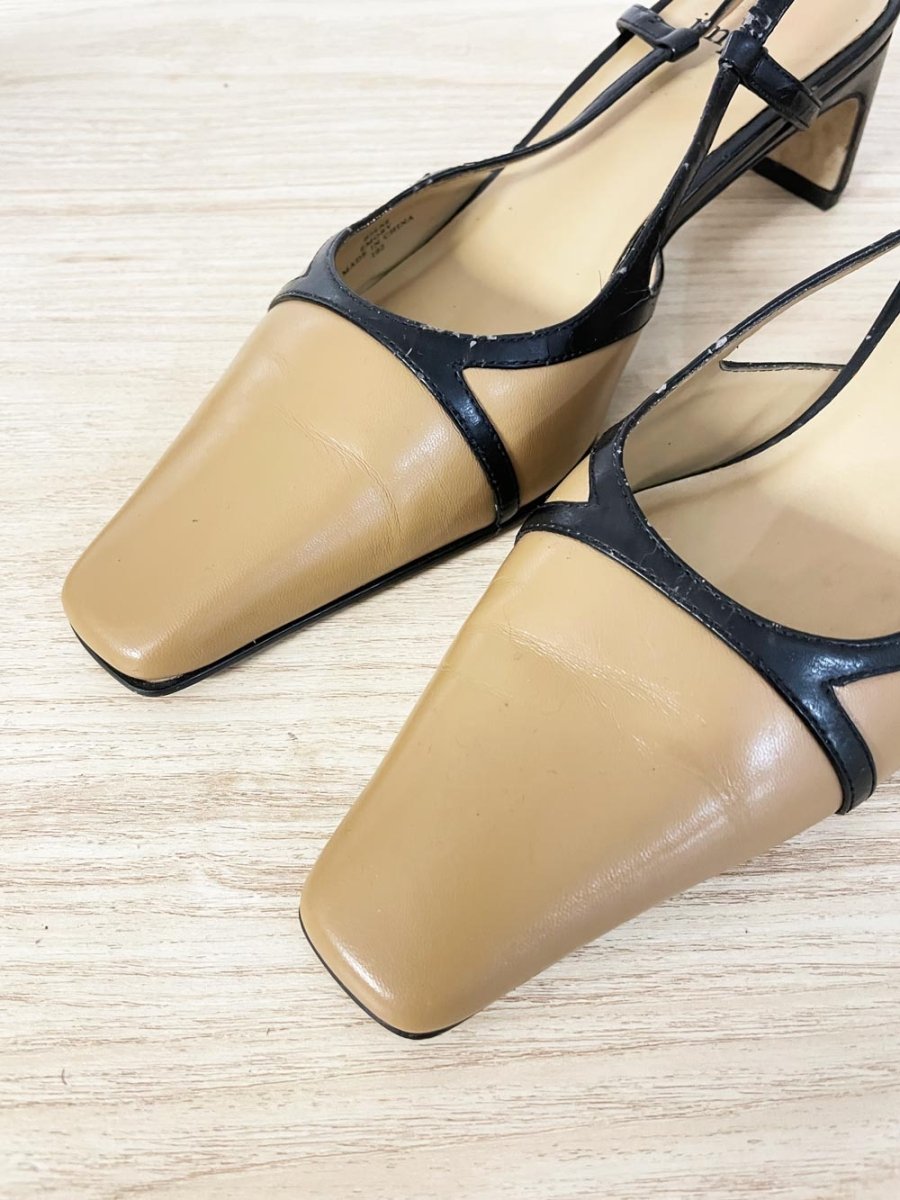 vintage 00s impo square toe slingback heel - good market thrift store
