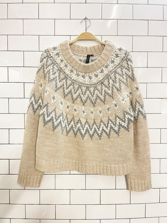 moon & madison fair isle knit sweater - good market thrift store