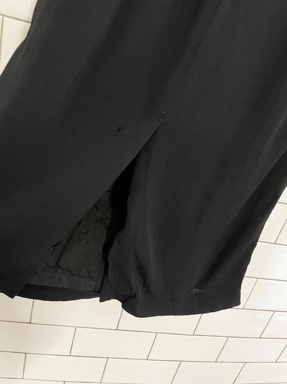 vintage 90s carole little crepe minimal midi skirt - good market thrift store