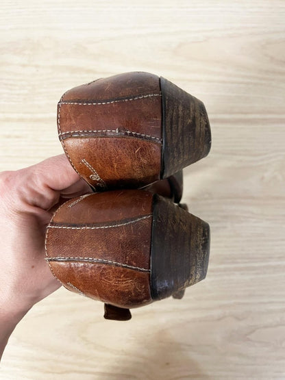 vintage 90s manfield western leather ankle boot - good market thrift store