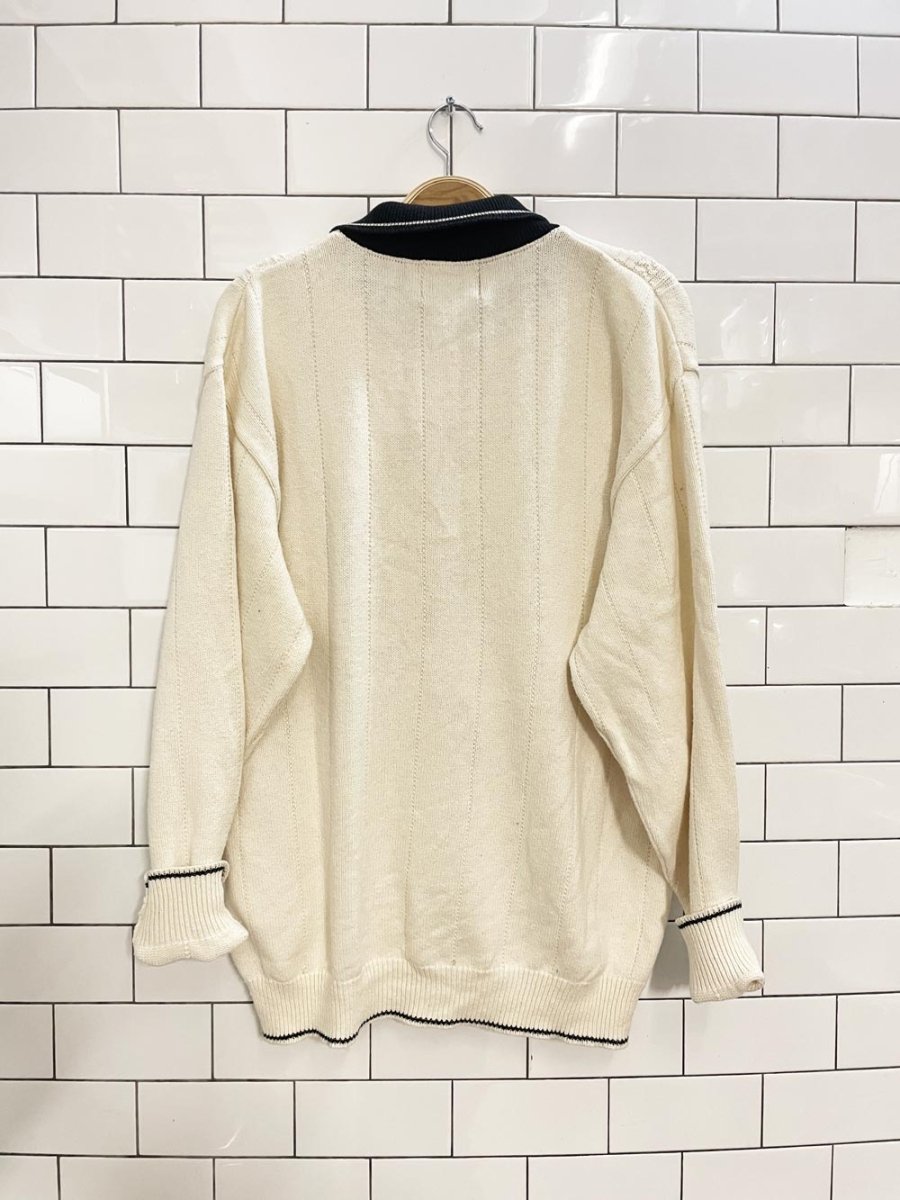 vintage 00s northern elements golf polo sweater - good market thrift store