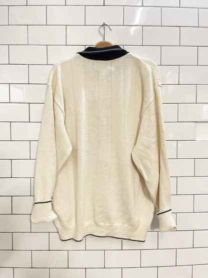 vintage 00s northern elements golf polo sweater - good market thrift store