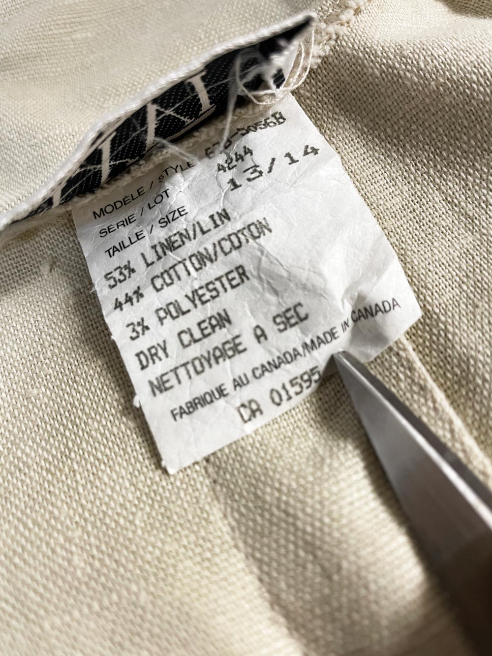 vintage xxvi linen-blend high rise pleated pants | made in canada