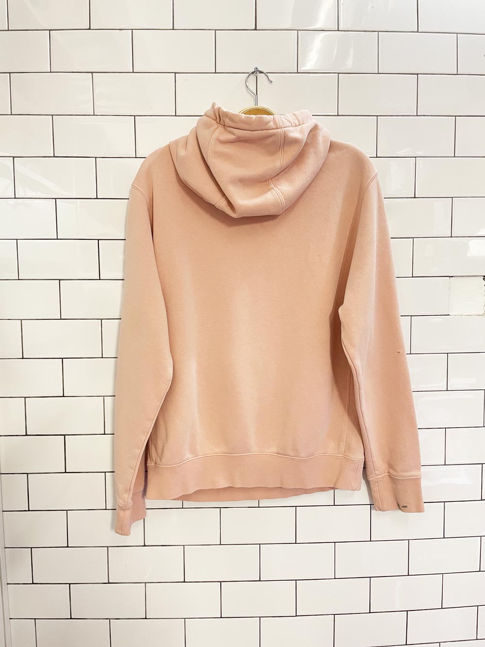 nike club peach pullover minimal hoodie - good market thrift store