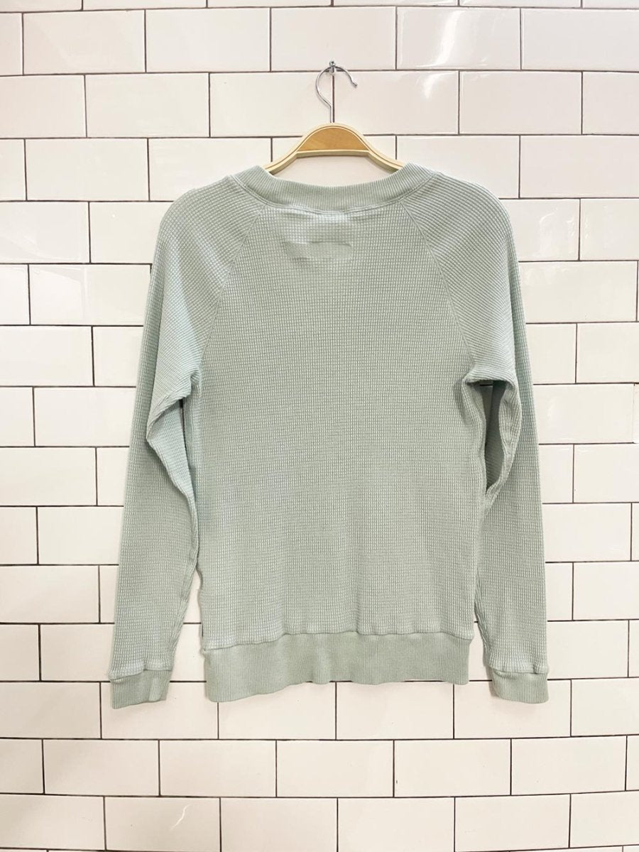 tna waffle thermal long sleeve top - good market thrift store