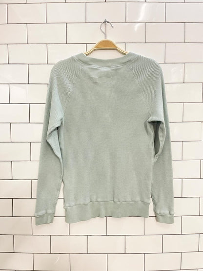 tna waffle thermal long sleeve top - good market thrift store