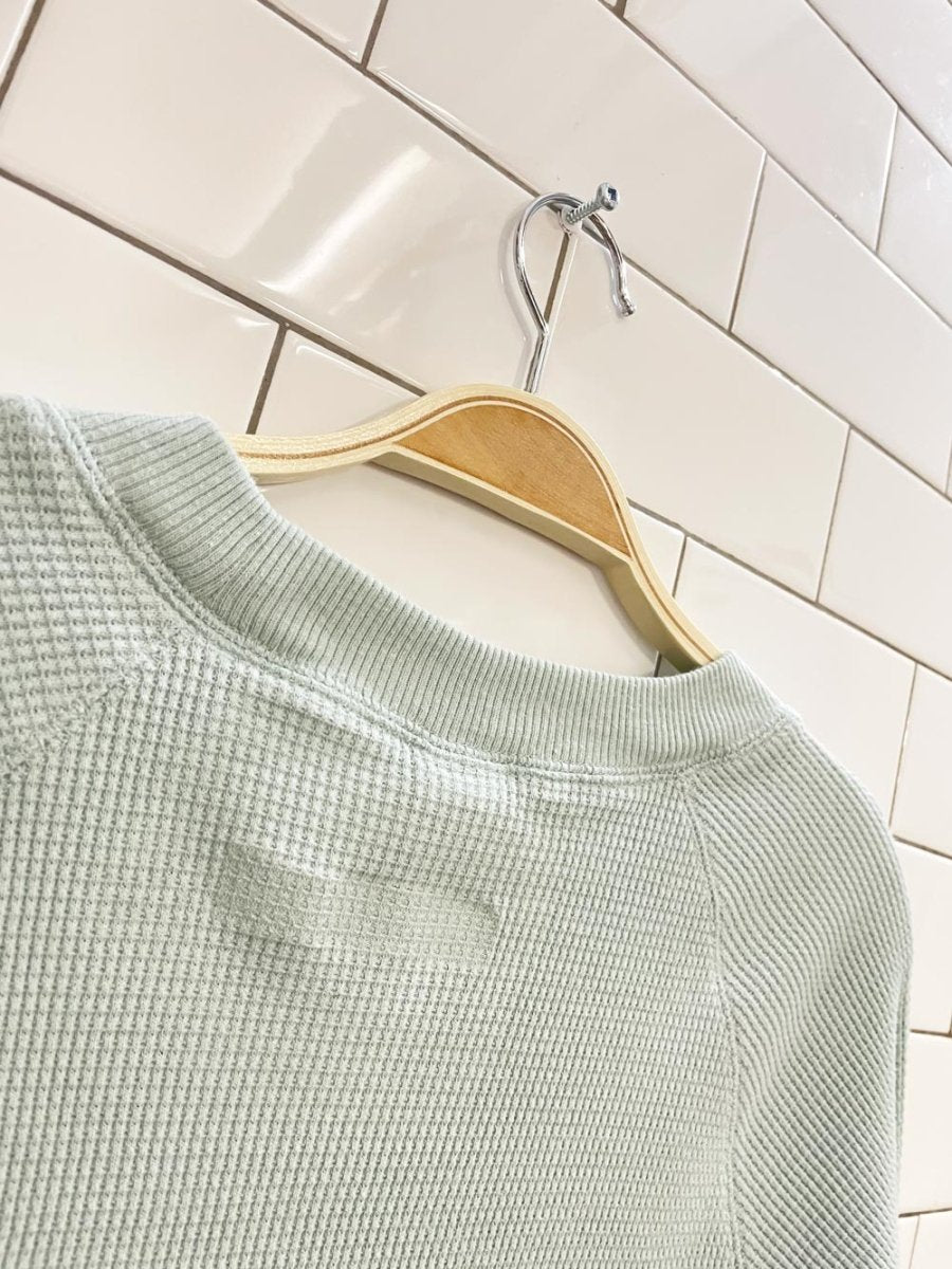 tna waffle thermal long sleeve top - good market thrift store