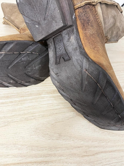 ariat rambler western leather cowboy boot - good market thrift store