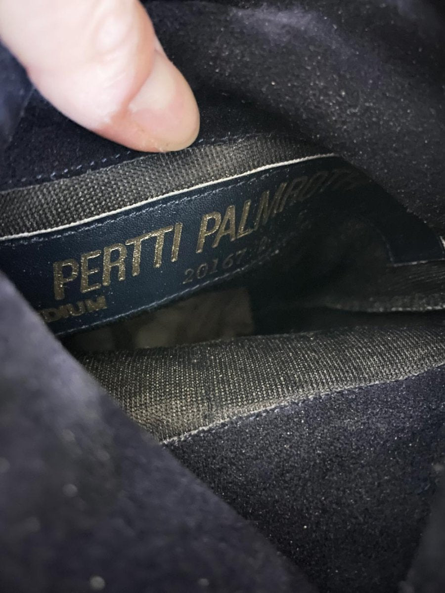 vintage 80s pertti palmroth lace up detail suede leather heeled boots | finland - good market thrift store