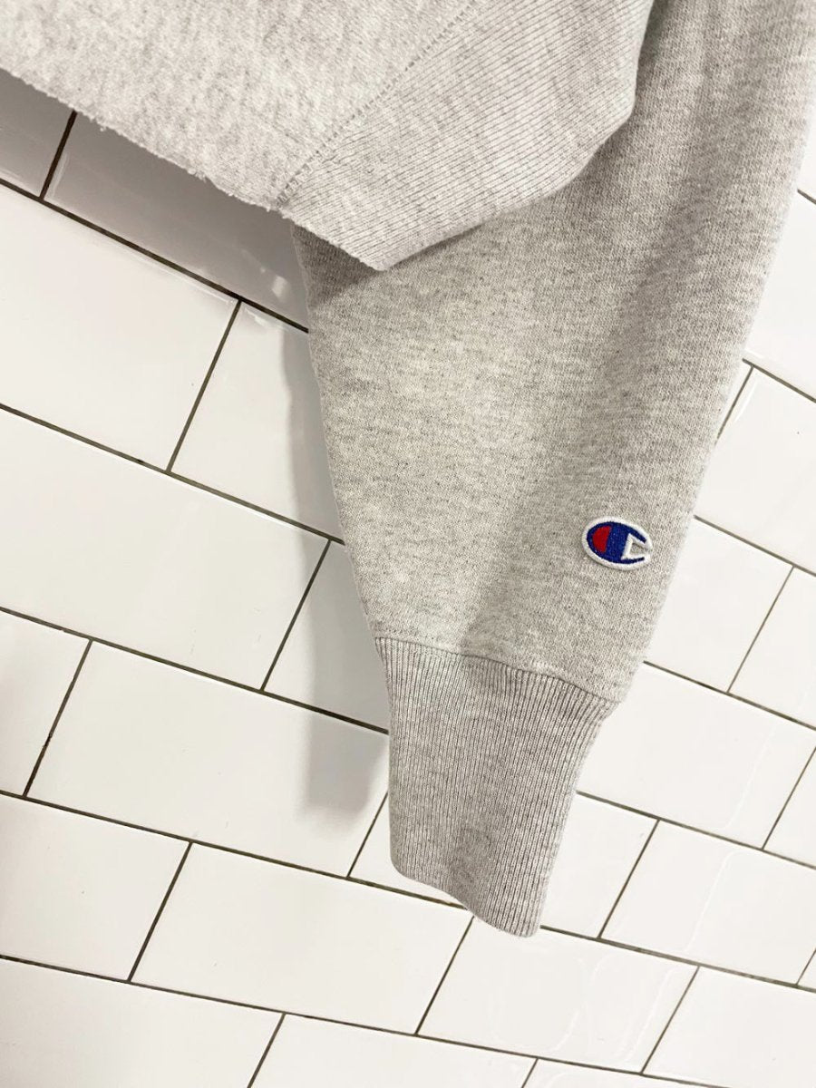 madewell x champion reverse weave boxy crop hoodie - good market thrift store