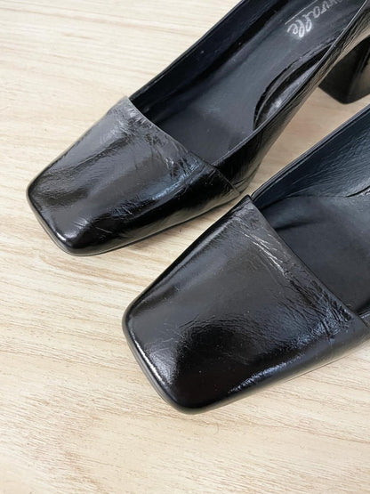 l'intervalle spain square toe patent leather heels - good market thrift store