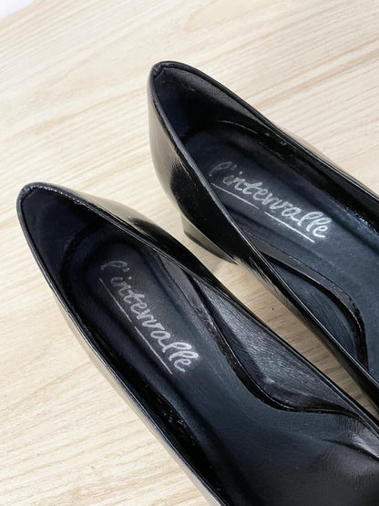 l'intervalle spain square toe patent leather heels - good market thrift store