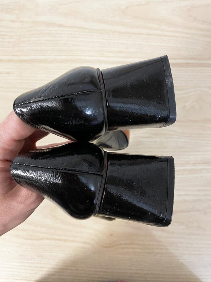 l'intervalle spain square toe patent leather heels - good market thrift store