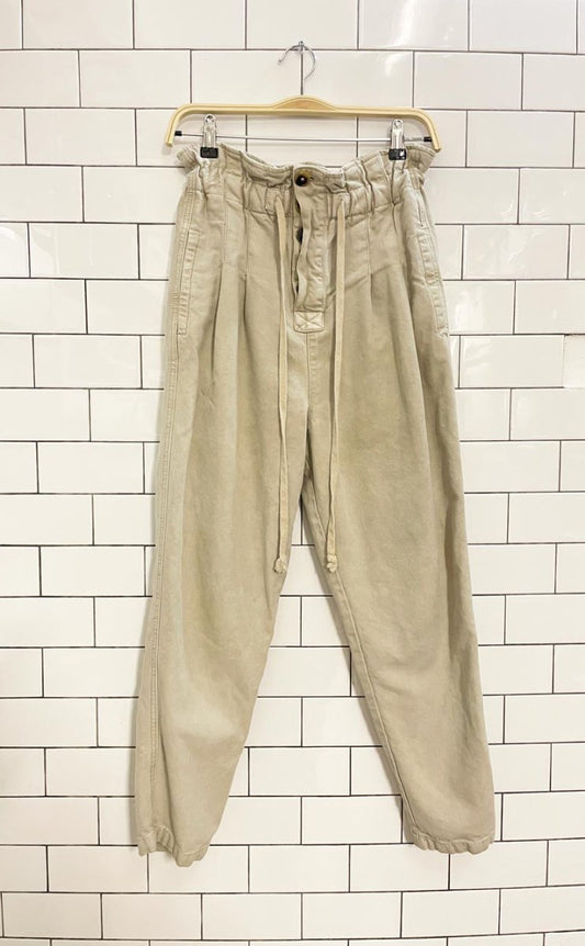 free people 2024 margate high rise pleated trouser - good market thrift store