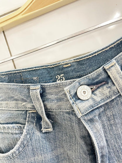 levis orange tab modern distressed cut off shorts - good market thrift store