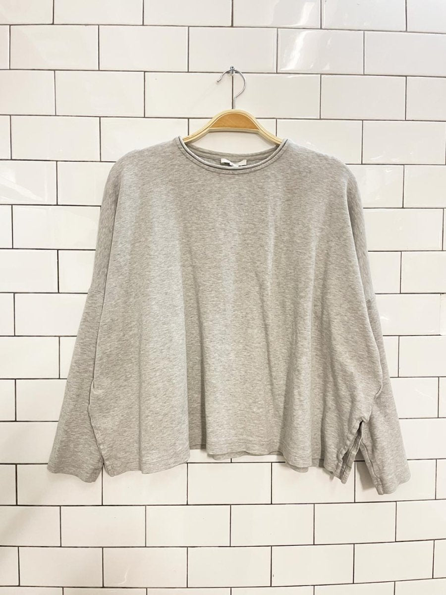 cos boxy wide long sleeve top - good market thrift store