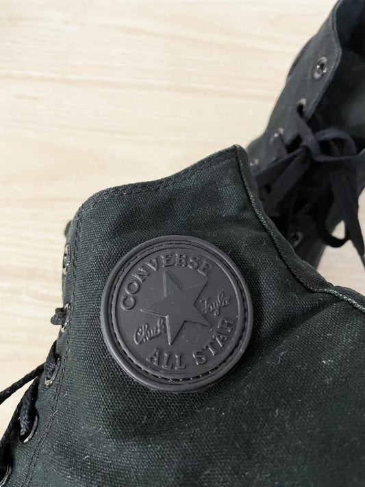 converse all black chuck taylor high top sneakers - good market thrift store