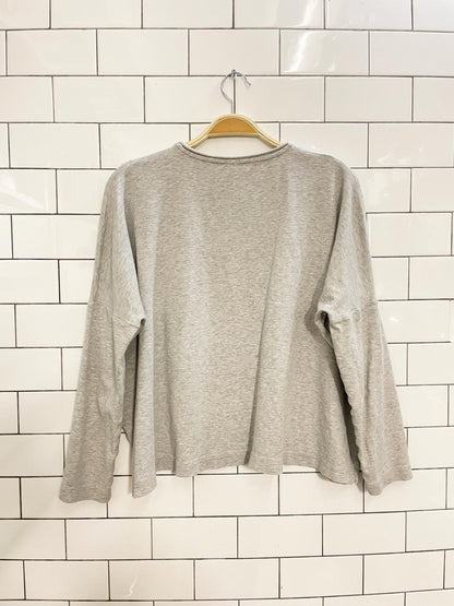 cos boxy wide long sleeve top - good market thrift store