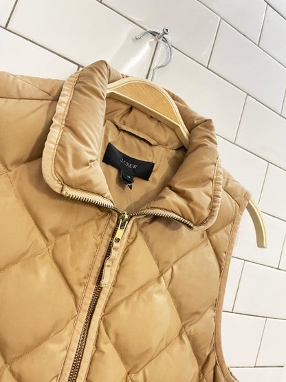 j crew diamond quilted down puffer vest - good market thrift store