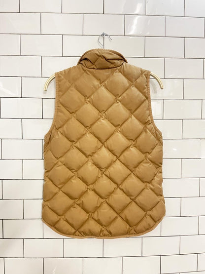 j crew diamond quilted down puffer vest - good market thrift store