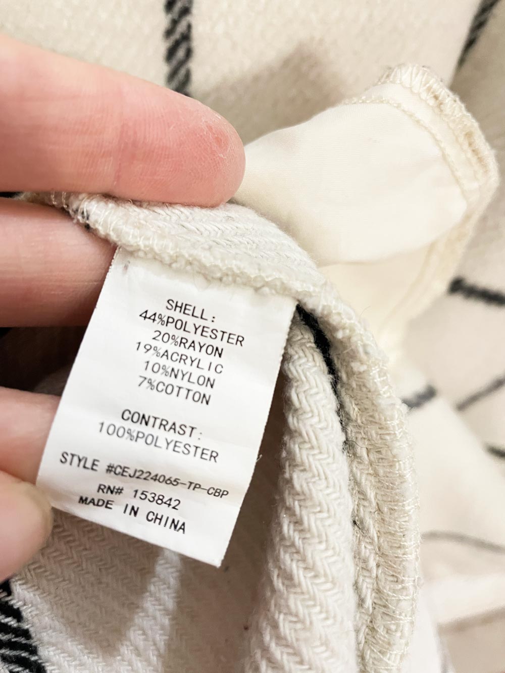 melloday windowpane plaid long shirt jacket - good market thrift store