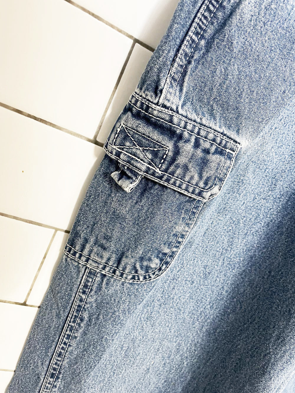 vintage 90s la blues carpenter denim overalls