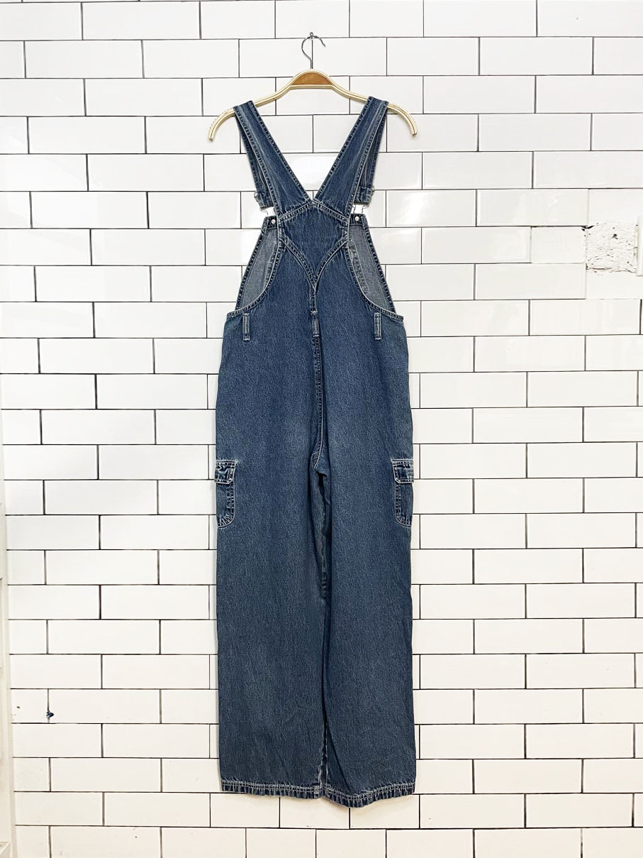 vintage 90s la blues carpenter denim overalls