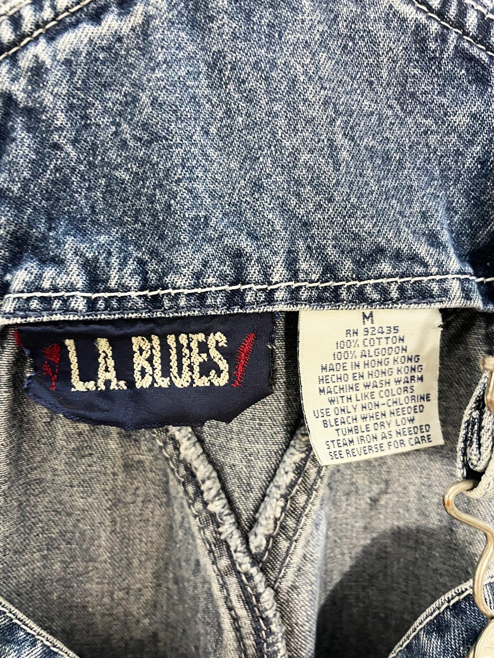 vintage 90s la blues carpenter denim overalls