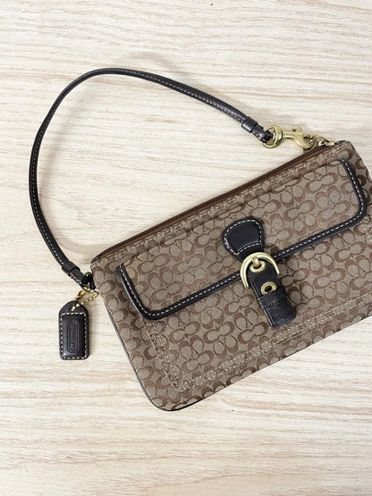 y2k coach monogram wristlet - good market thrift store