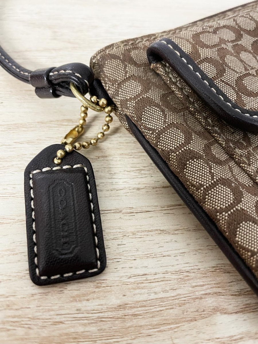 y2k coach monogram wristlet - good market thrift store