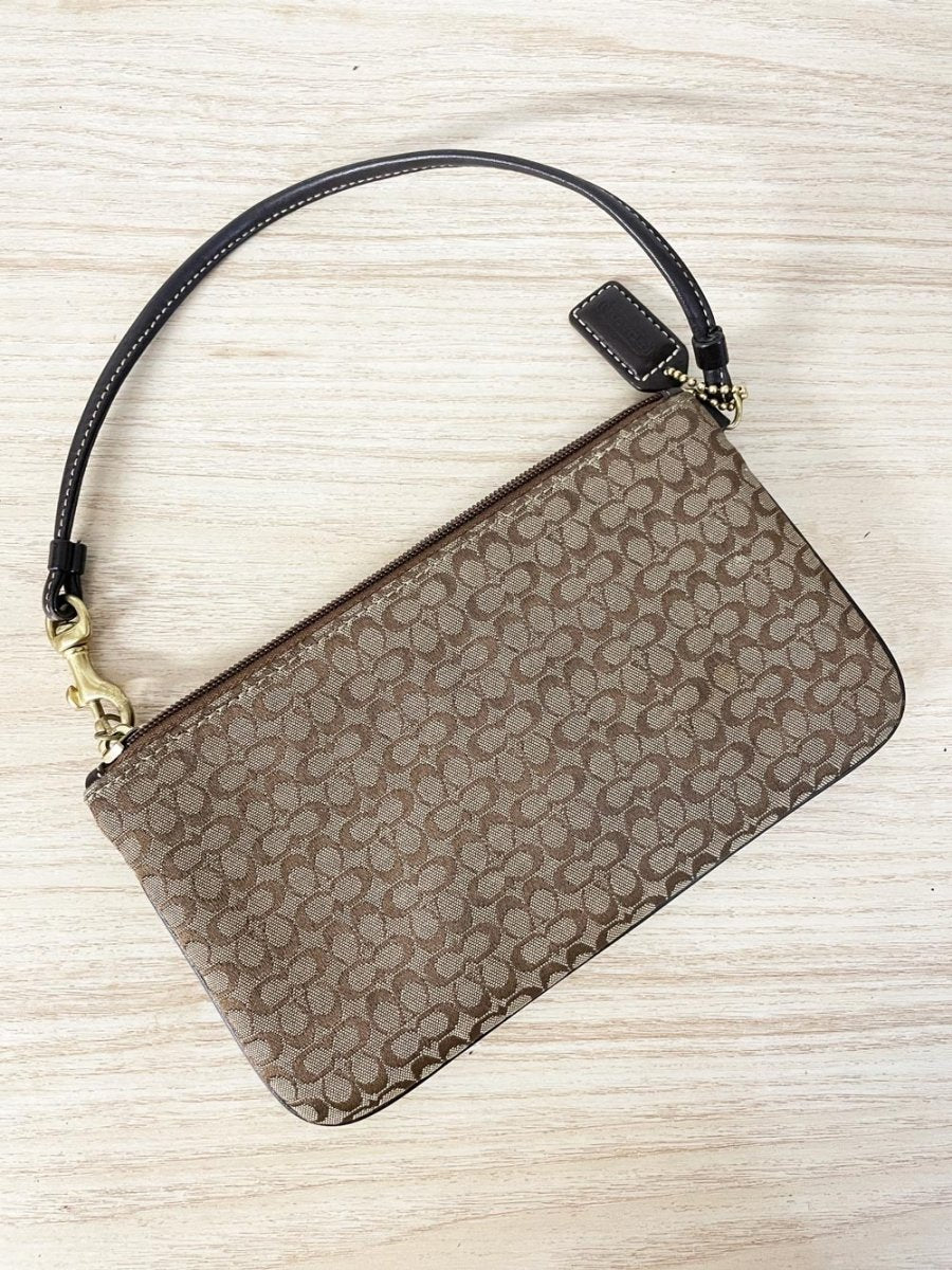 y2k coach monogram wristlet - good market thrift store