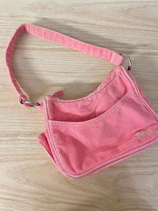 y2k aero chunky cord mini shoulder bag - good market thrift store