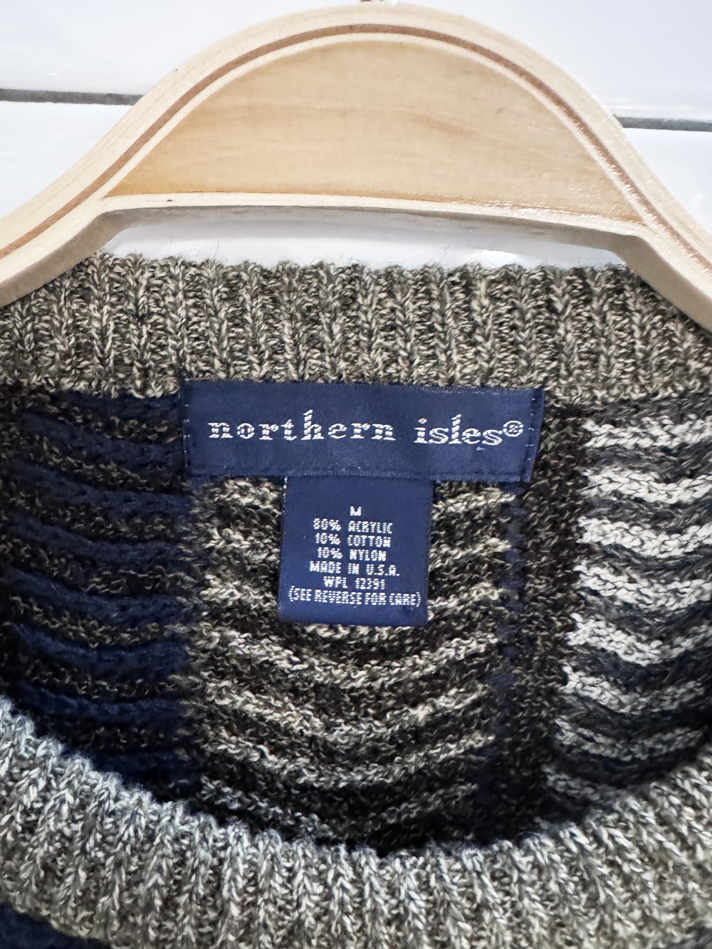 vintage northern isles 3D knit chunky sweater | made in USA