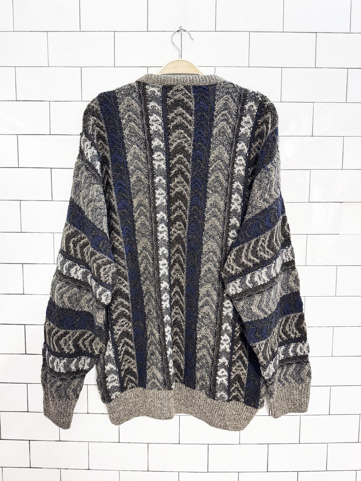 vintage northern isles 3D knit chunky sweater | made in USA
