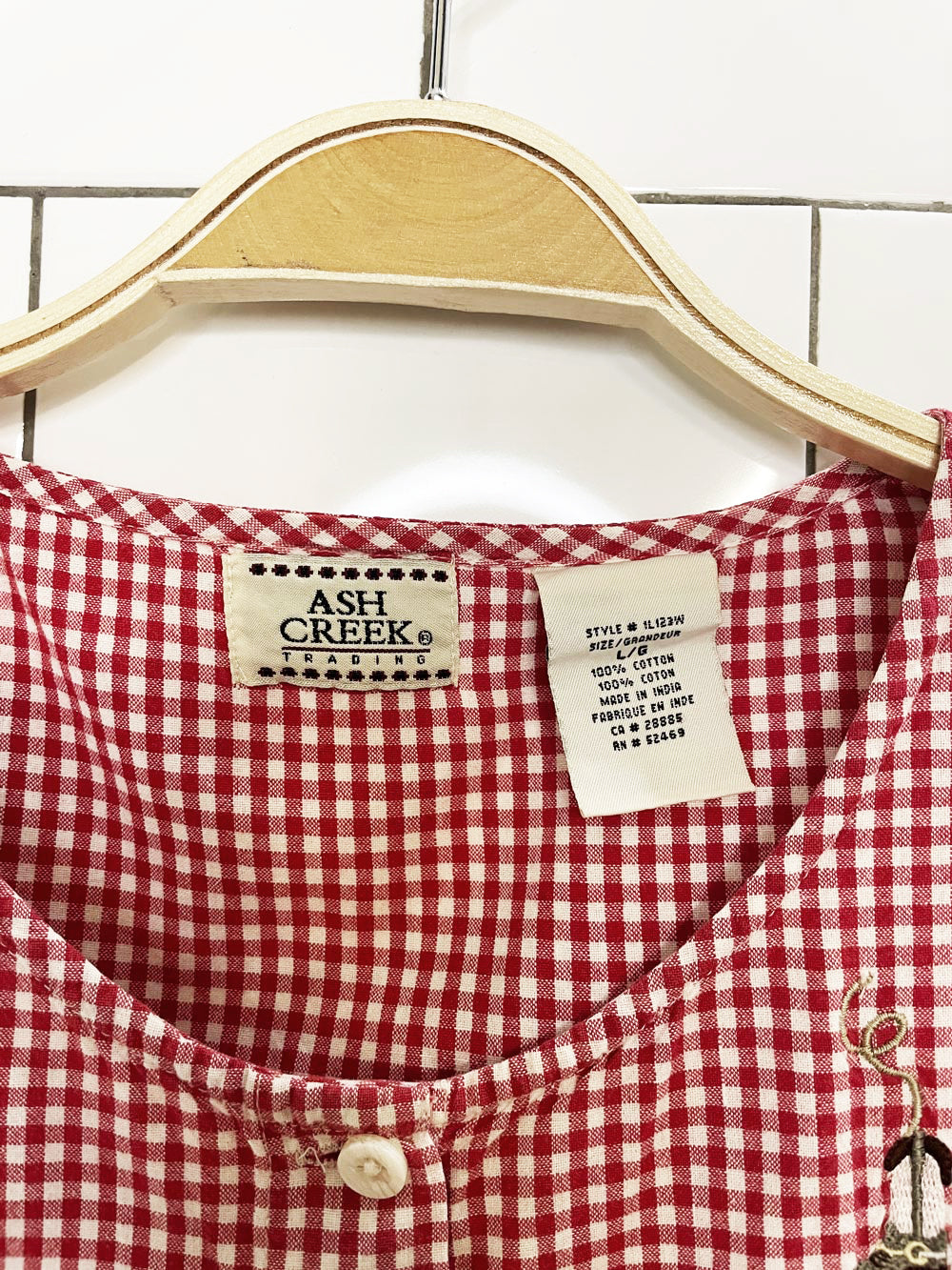 vintage 90s ash creek cowboy boot gingham sleeveless shirt