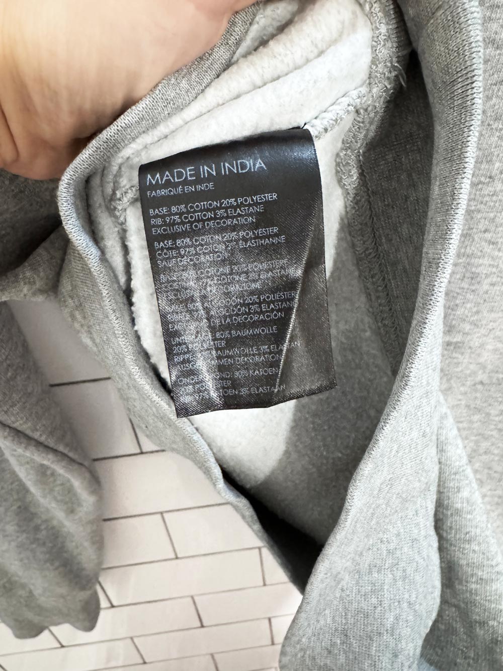 club monaco crest sweatshirt | made in India