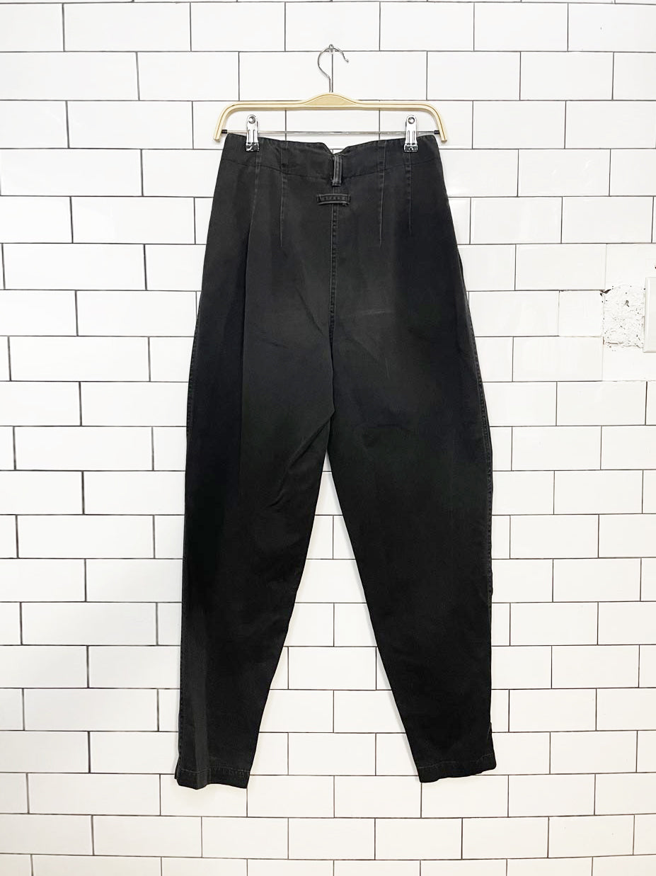vintage 90s american eagle outfitters high rise pleated pants