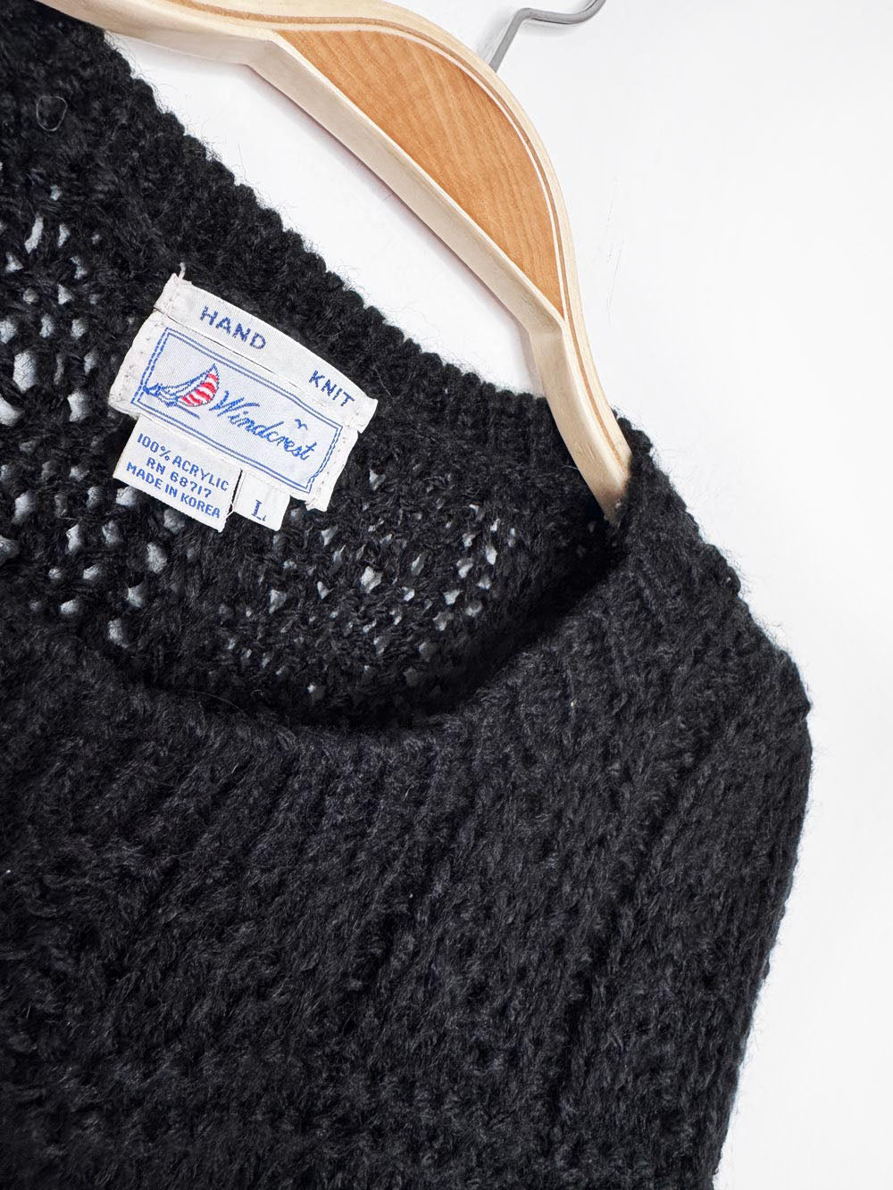 vintage windcrest hand-knit pumpkins chunky knit sweater | halloween