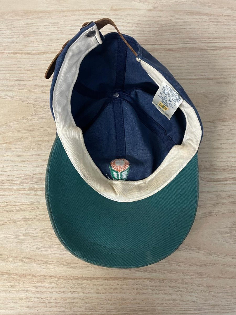 vintage 90s ontario flower growers suede brim hat - good market thrift store