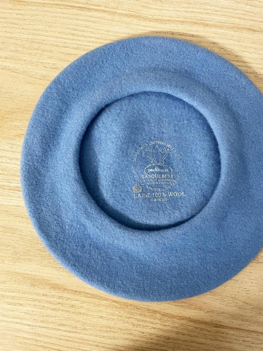 vintage parkhurst 100% wool beret - good market thrift store
