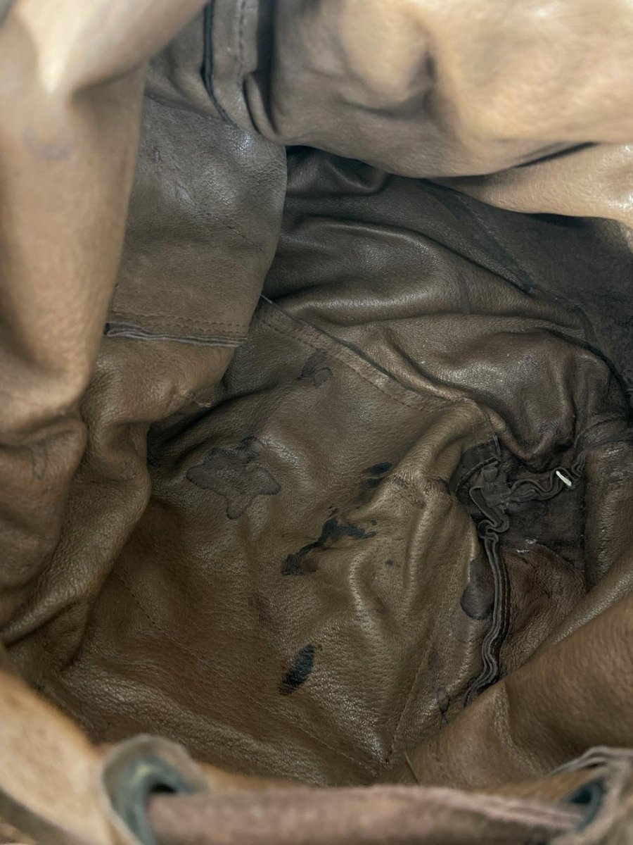 vintage 70s soft suede backpack - good market thrift store