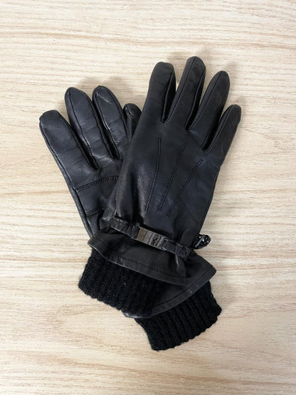 danier lambskin knit lined leather gloves - good market thrift store