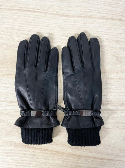 danier lambskin knit lined leather gloves - good market thrift store